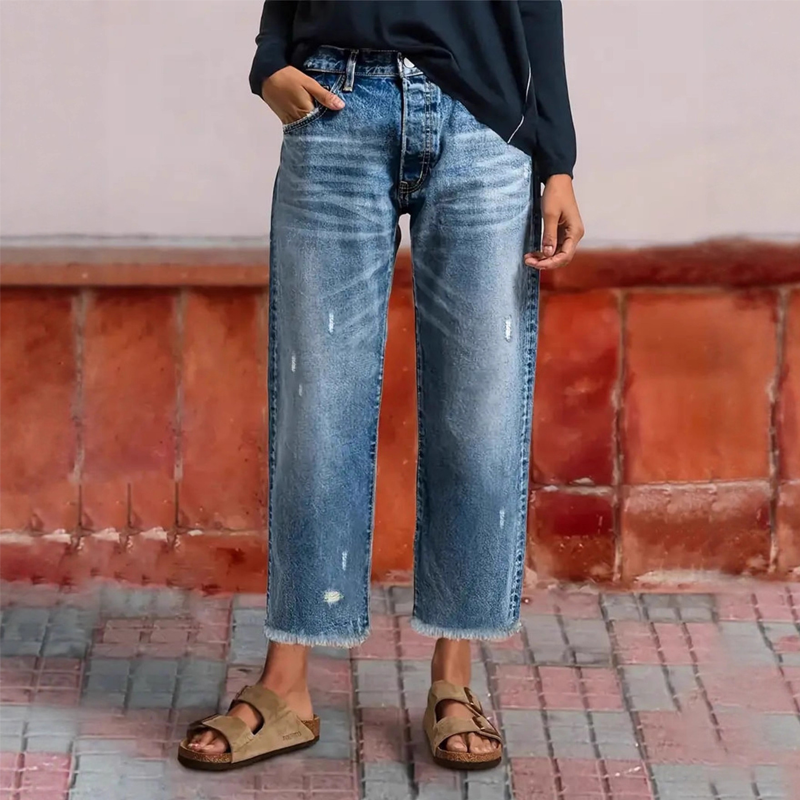 VITTORIA COMO | JEANS A GAMBA DRITTA DA DONNA