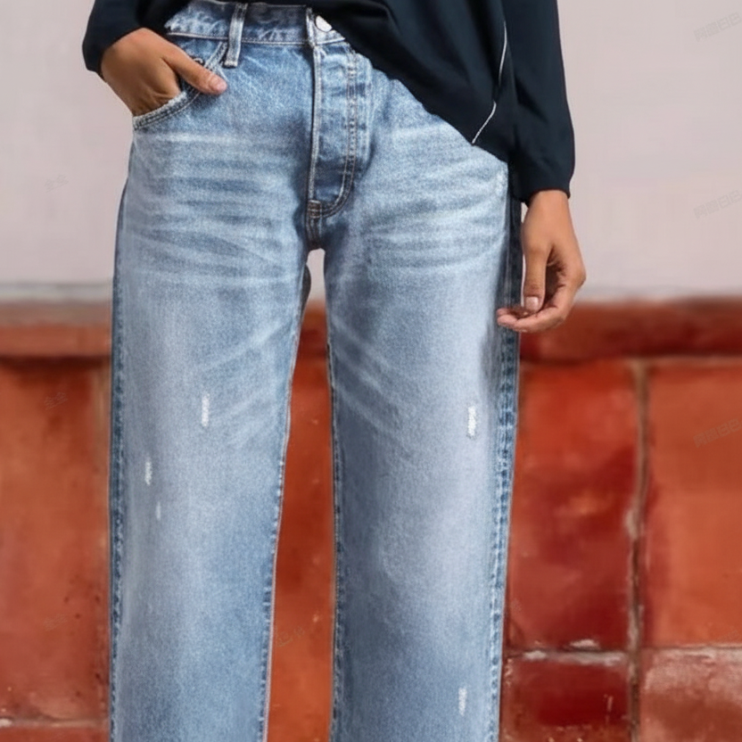 VITTORIA COMO | JEANS A GAMBA DRITTA DA DONNA