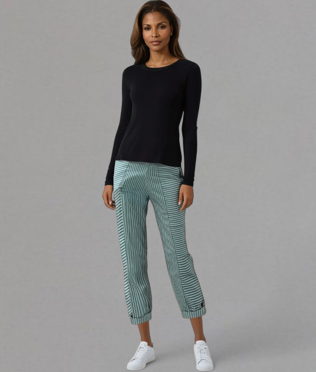 Valleria – Pantaloni a Righe Donna Vestibilità Morbida