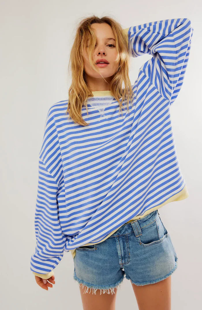 MAGLIONE OVERSIZE A RIGHE