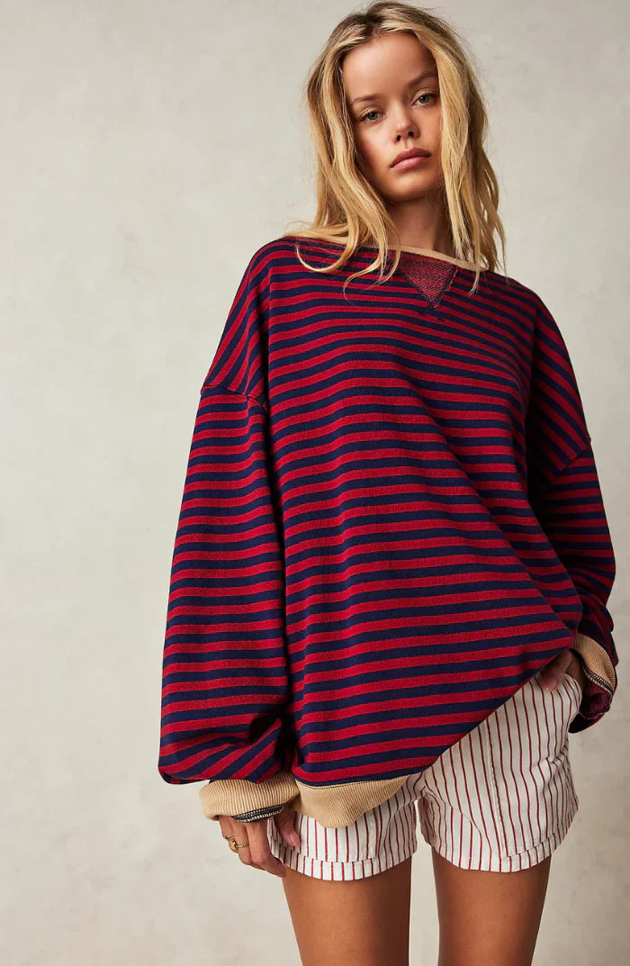 MAGLIONE OVERSIZE A RIGHE