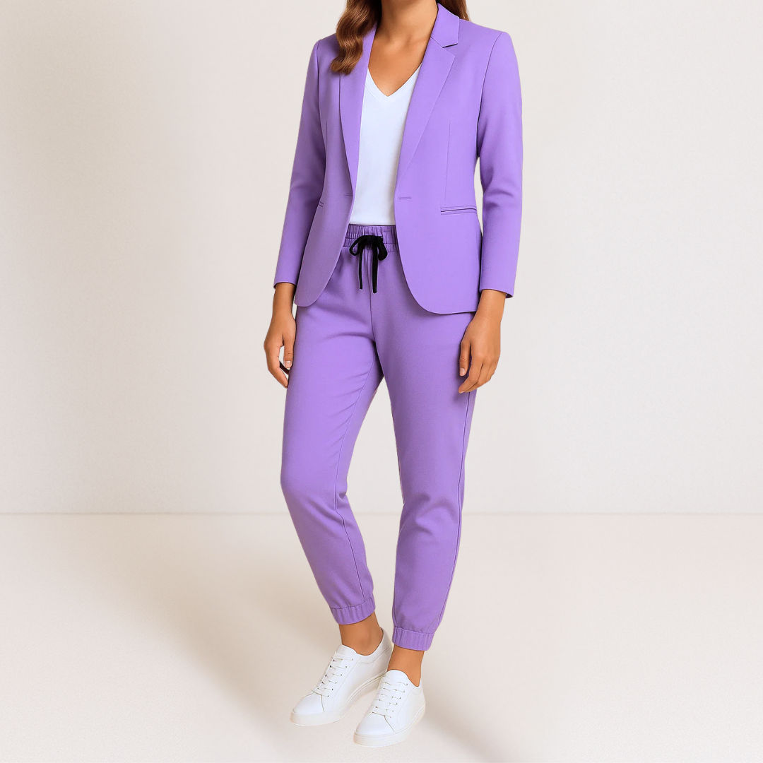 VITTORIA COMO | COMPLETO COORDINATO BLAZER E JOGGER SMART CLASSIC DA DONNA