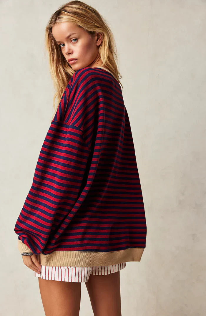 MAGLIONE OVERSIZE A RIGHE