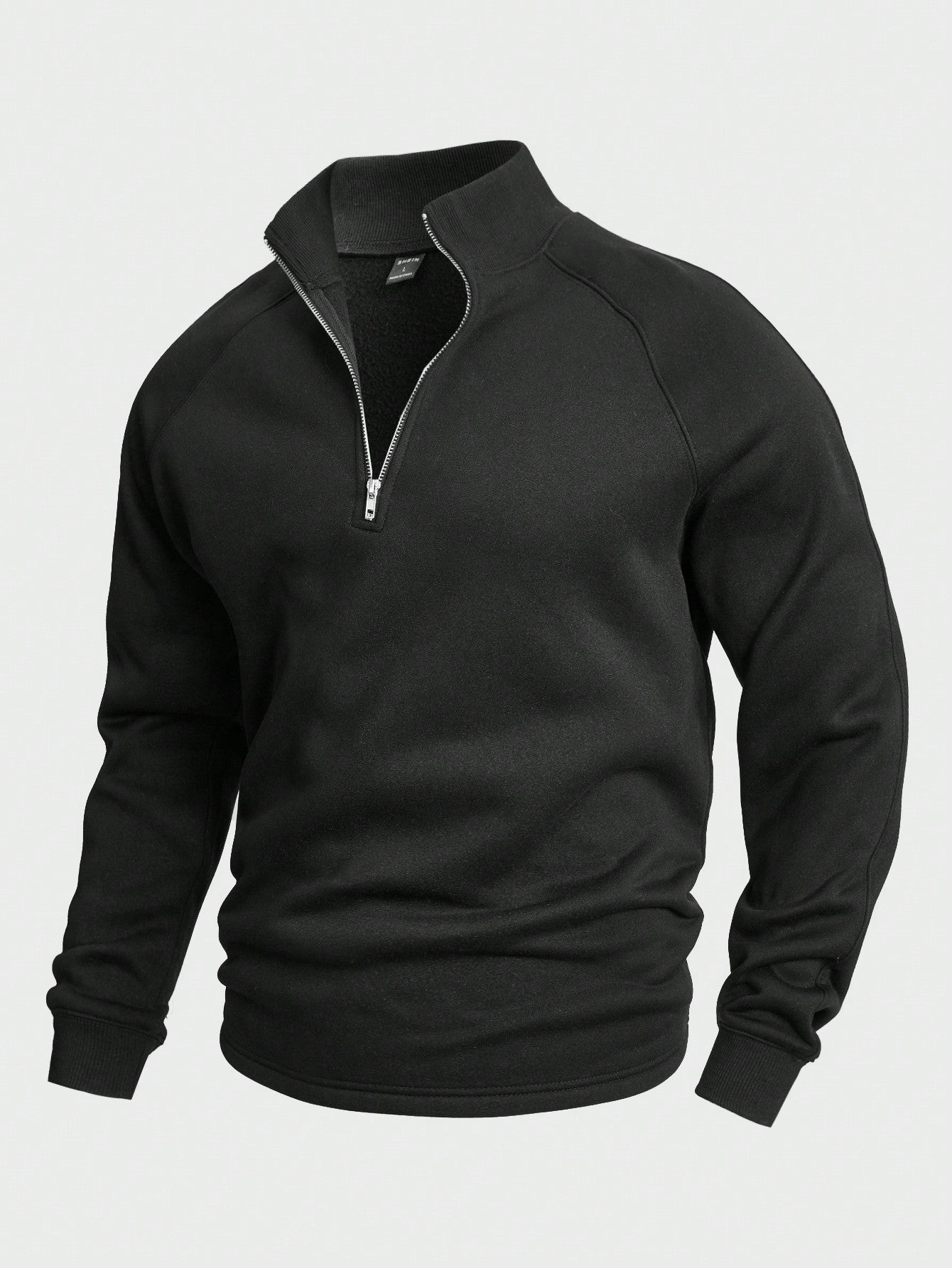 Antonio – Maglione da uomo in maglia con mezza zip, elegante