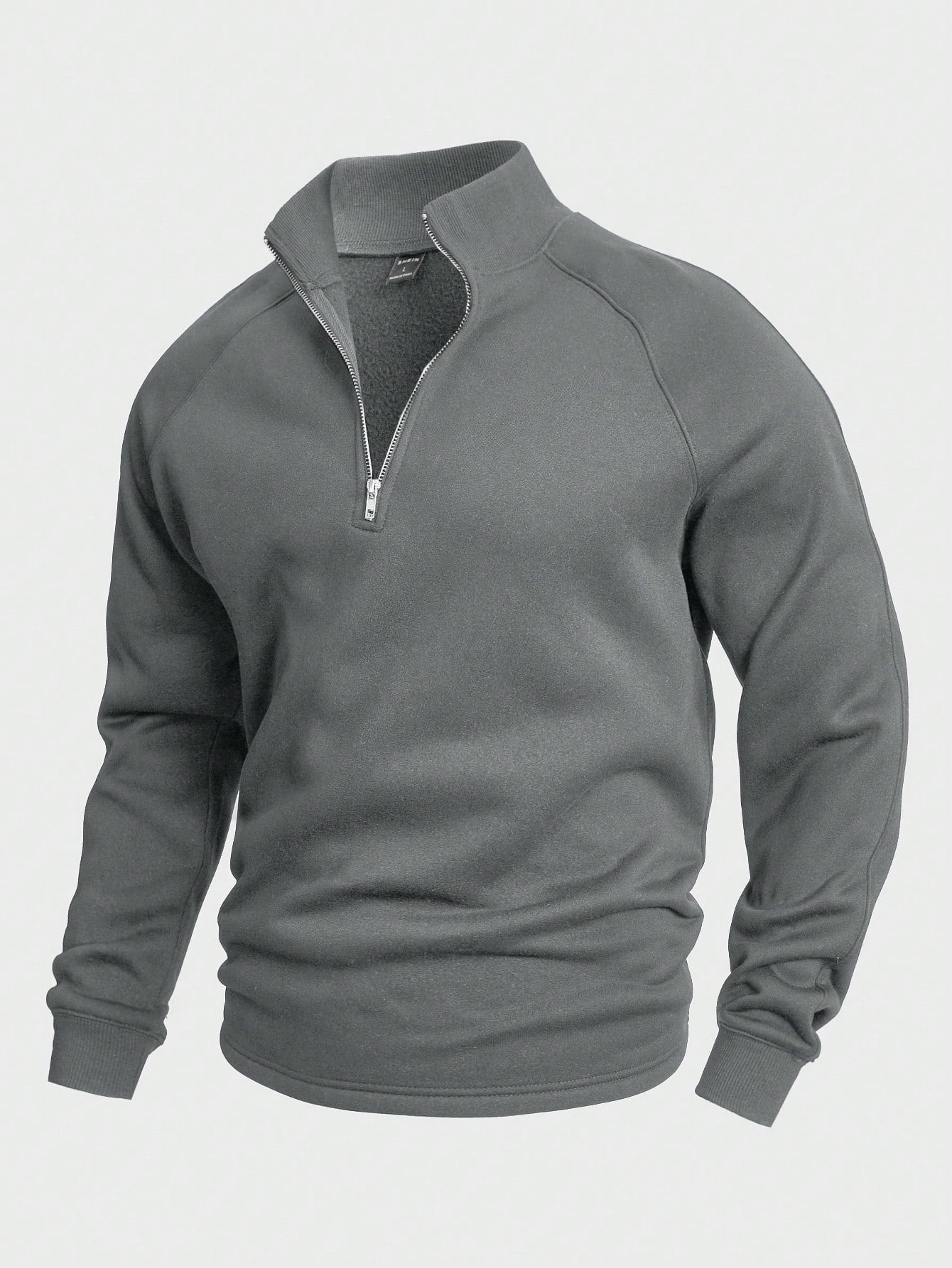 Antonio – Maglione da uomo in maglia con mezza zip, elegante