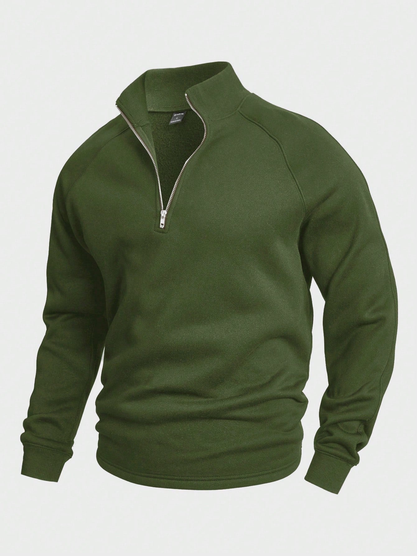 Antonio – Maglione da uomo in maglia con mezza zip, elegante