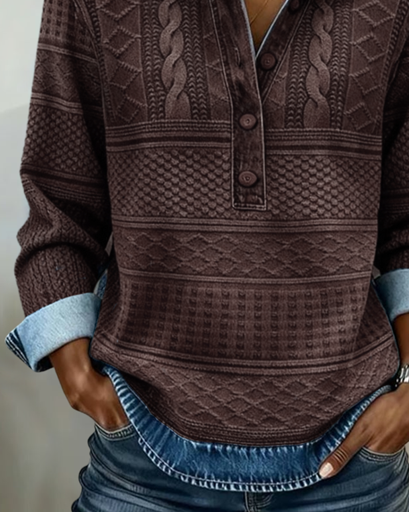 VITTORIA COMO | CAMICIA EFFETTO DENIM DA DONNA