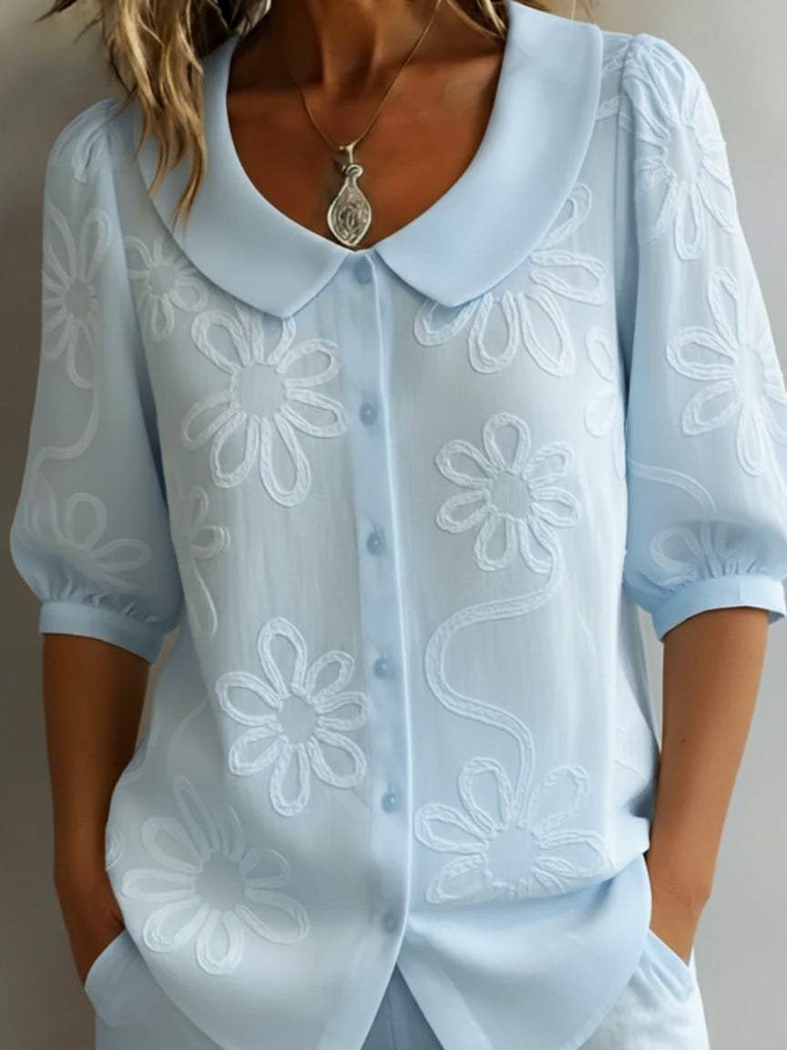 VITTORIA COMO | BLUSA ESTIVA FLOREALE DA DONNA