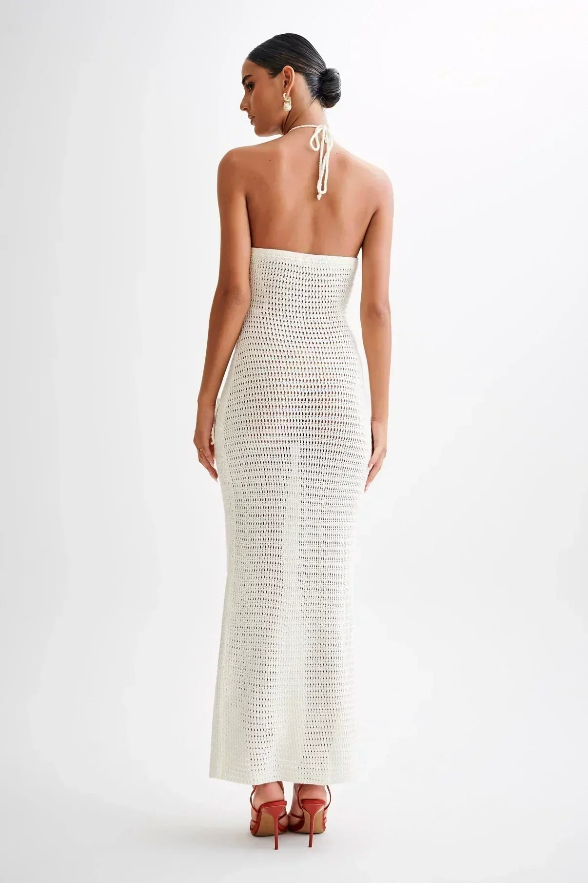 Raffaella – Crochet Halter Maxi Dress