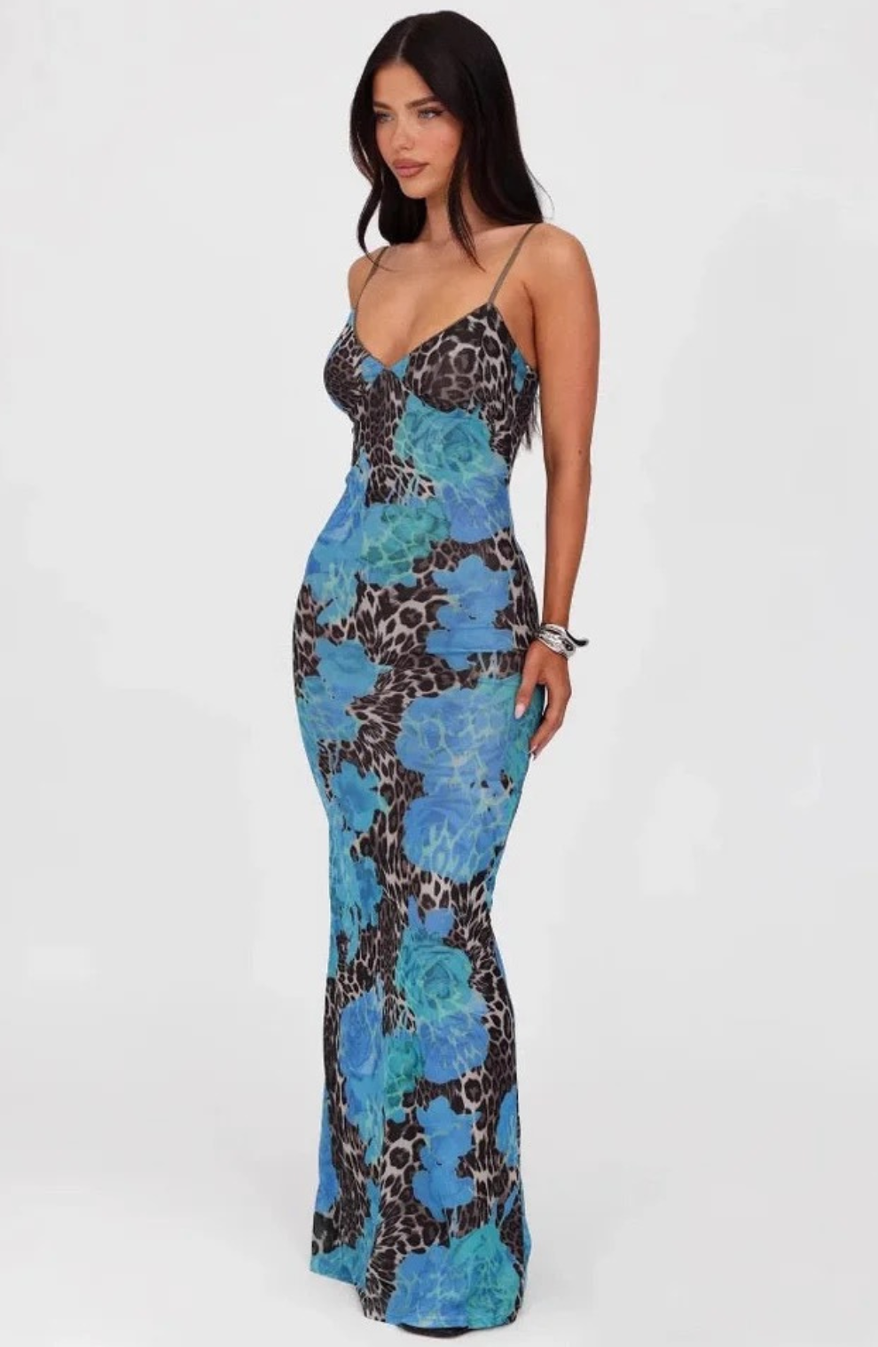 Francesca – Abito sottoveste in mesh Bloom