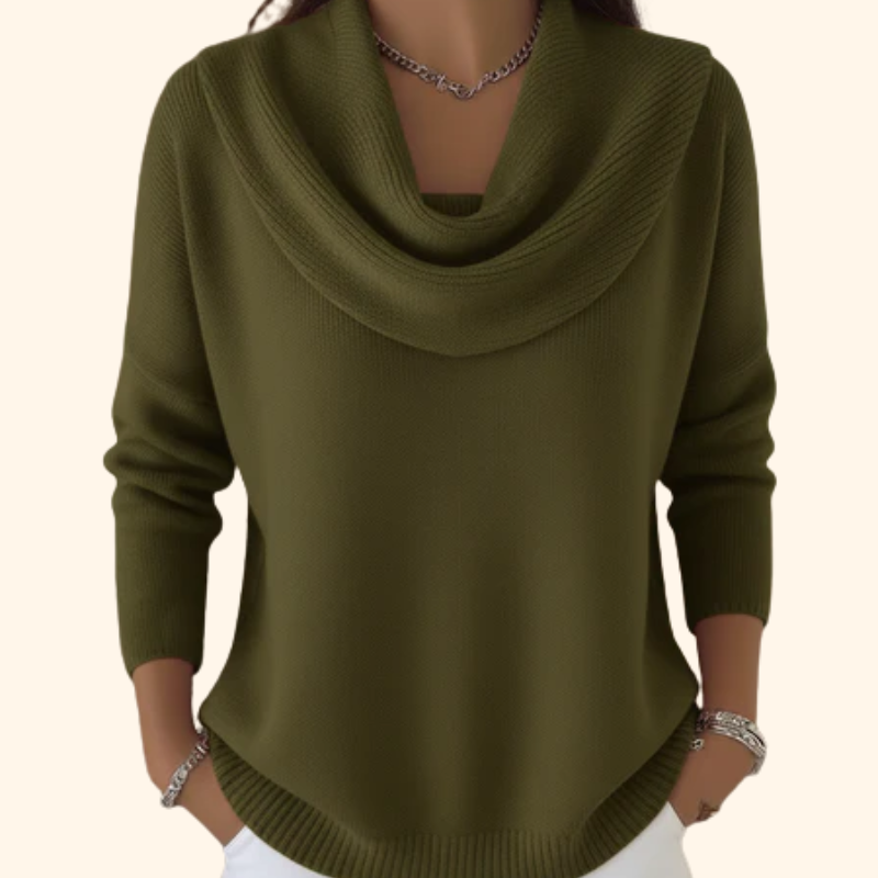 VITTORIA COMO | MAGLIONE CON COLLO ELEGANTE DA DONNA