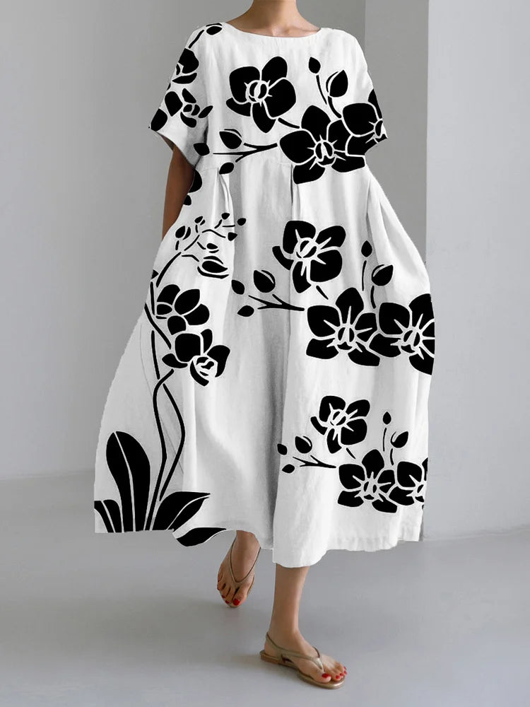 MARISELLA | Elegante abito floreale per ogni occasione, fluttuante e confortevole
