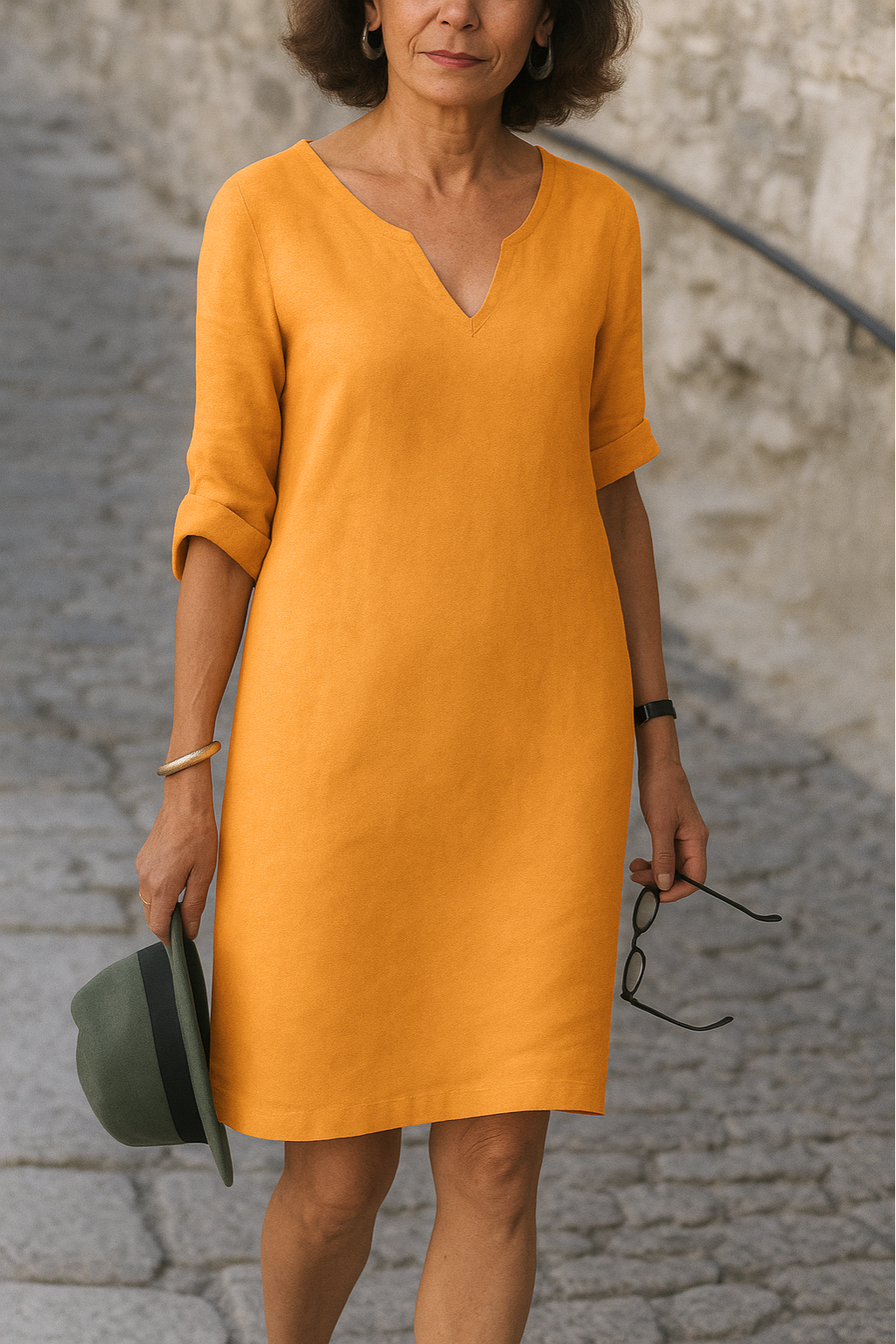 Ria™ | Elegante vestito con scollo a V