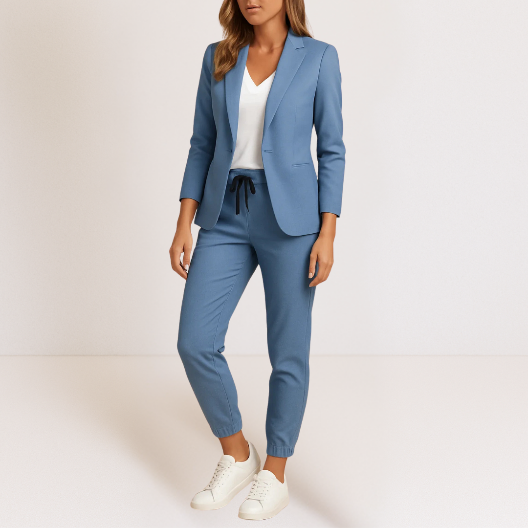VITTORIA COMO | COMPLETO COORDINATO BLAZER E JOGGER SMART CLASSIC DA DONNA