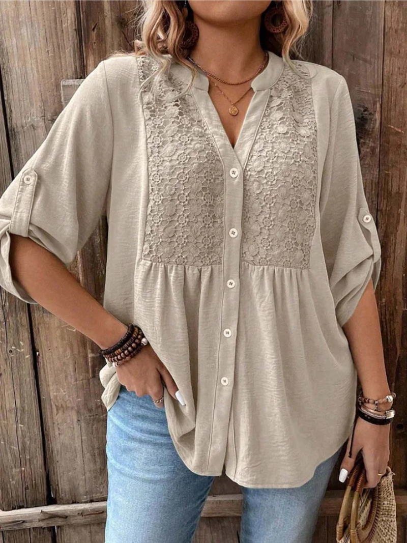 VITTORIA COMO | BLUSA CON BOTTONI DA DONNA