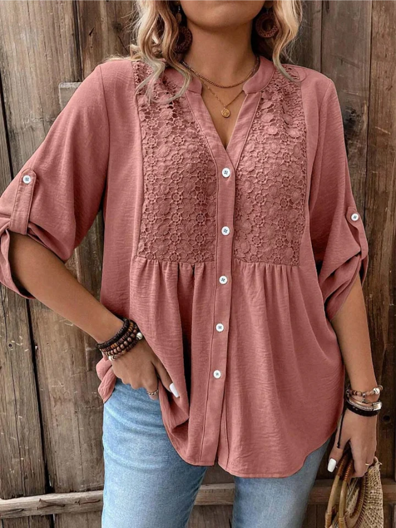 VITTORIA COMO | BLUSA CON BOTTONI DA DONNA
