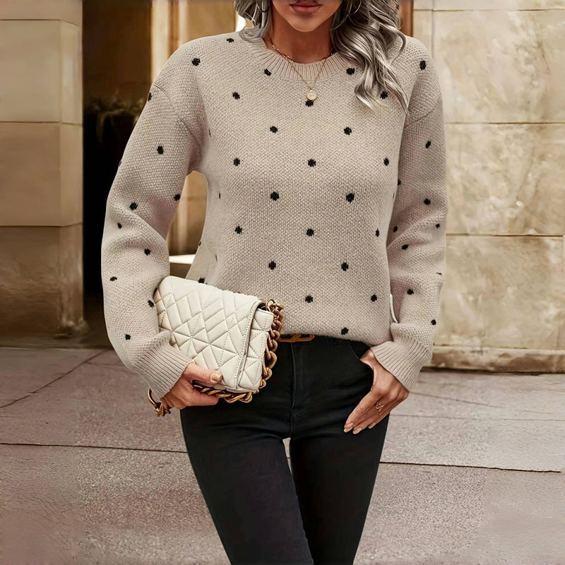 VITTORIA COMO | MAGLIONE IN MAGLIA A POIS DA DONNA
