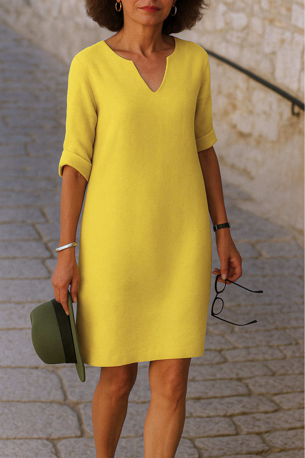 Ria™ | Elegante vestito con scollo a V