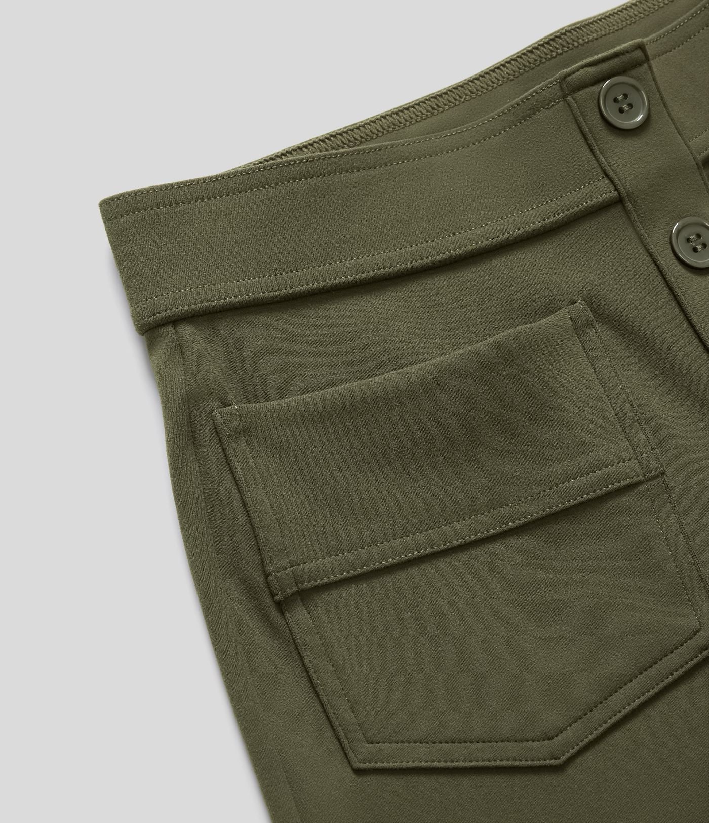 Jade - Pantaloni Casual Elasticizzati a Vita Alta