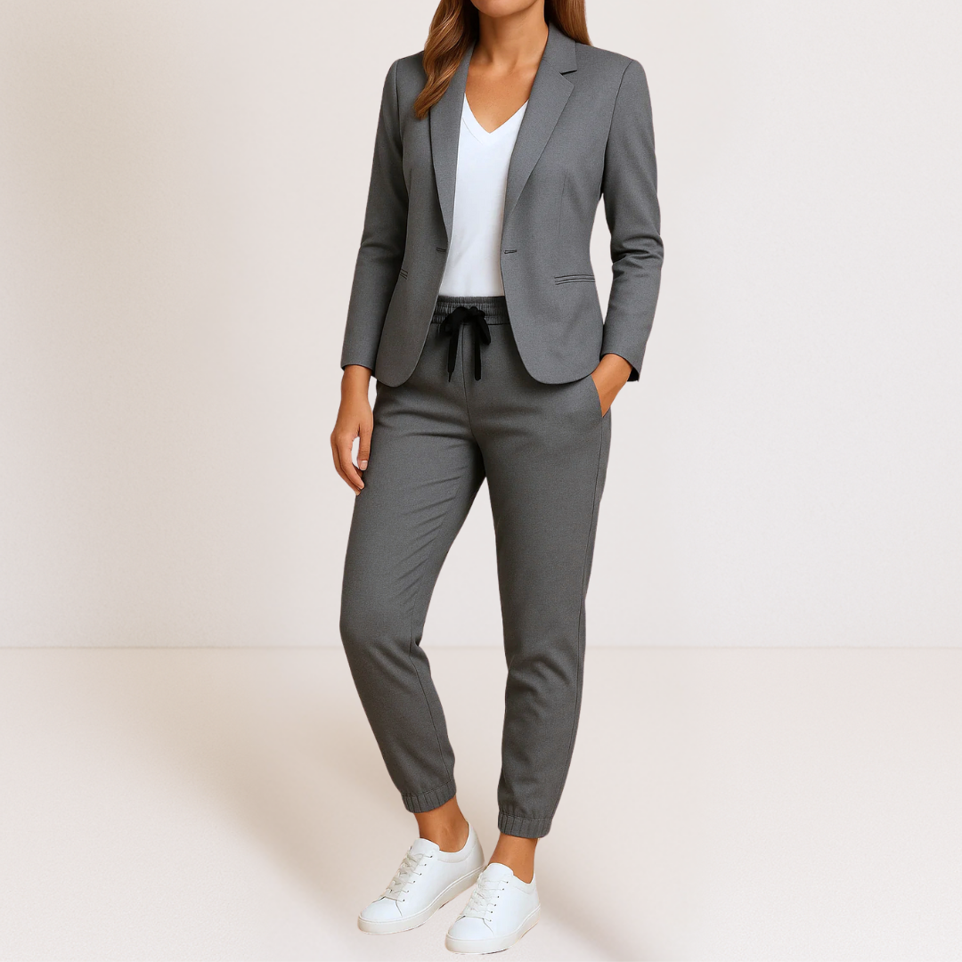VITTORIA COMO | COMPLETO COORDINATO BLAZER E JOGGER SMART CLASSIC DA DONNA