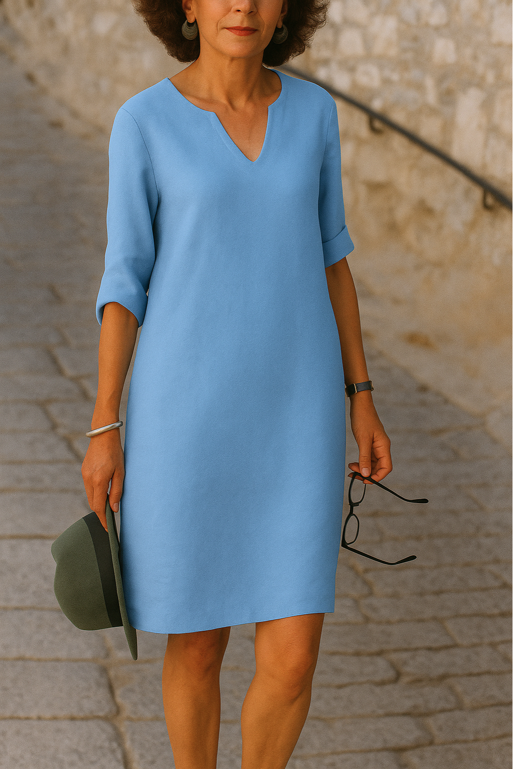 Ria™ | Elegante vestito con scollo a V