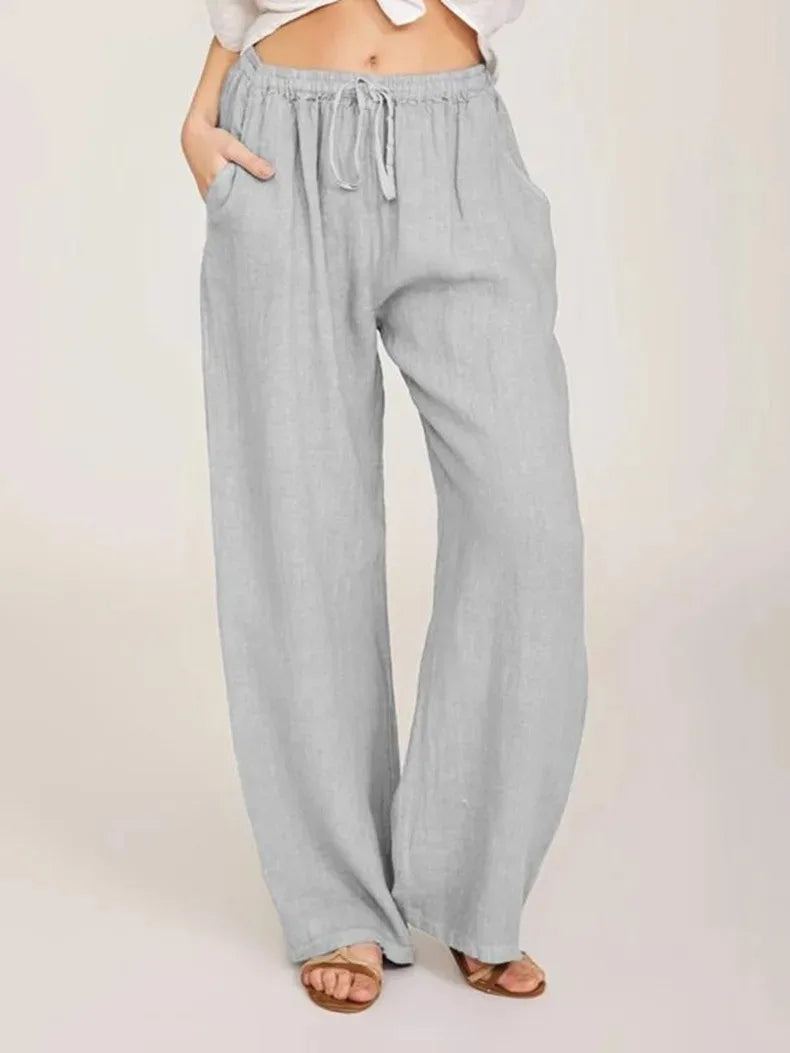VITTORIA COMO | PANTALONI CLASSICI A GAMBA LARGA DA DONNA