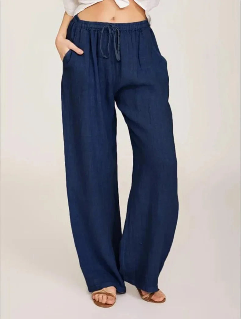 VITTORIA COMO | PANTALONI CLASSICI A GAMBA LARGA DA DONNA