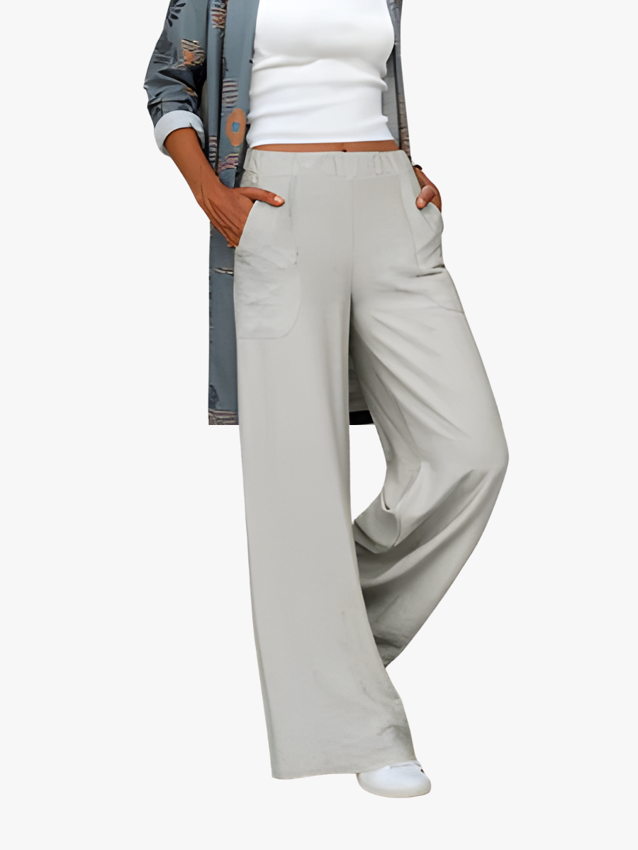 VITTORIA COMO | PANTALONI A GAMBA LARGA DA DONNA