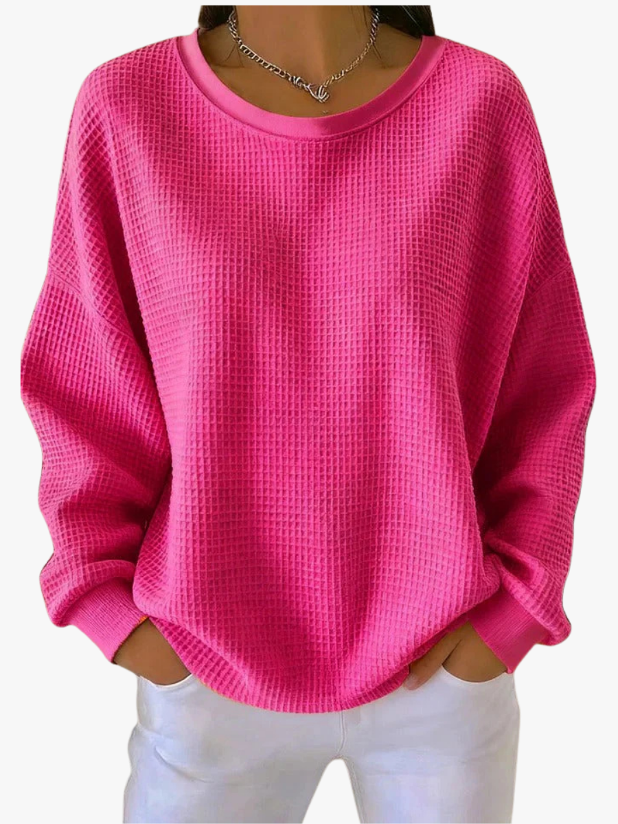 VITTORIA COMO | MAGLIONE OVERSIZE IN MAGLIA WAFFLE DA DONNA