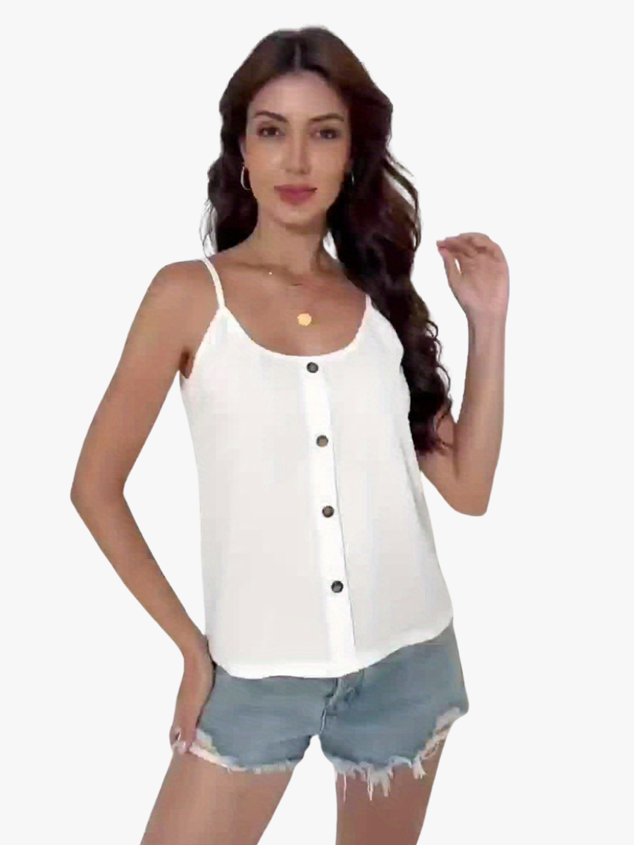 VITTORIA COMO | BLUSA CON SPALLINE SOTTILI DA DONNA