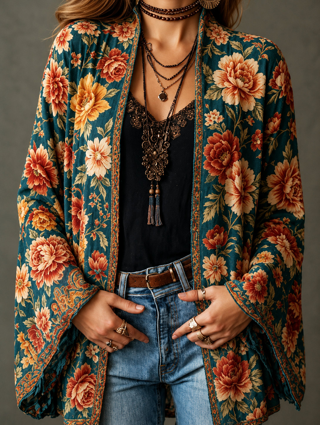 VITTORIA COMO | GIACCA BOHO IN VELLUTO DA DONNA