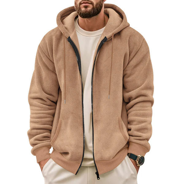 Brooklyn - Felpa con cappuccio in maglia a nido d'ape