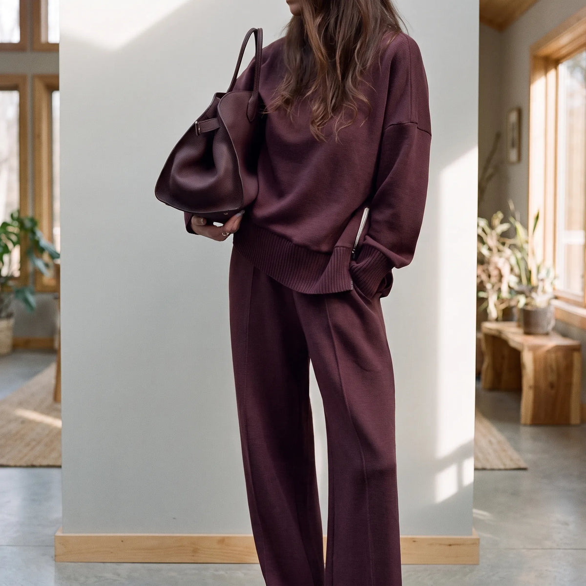 Floward - Completo Donna Con Pantaloni Ampi
