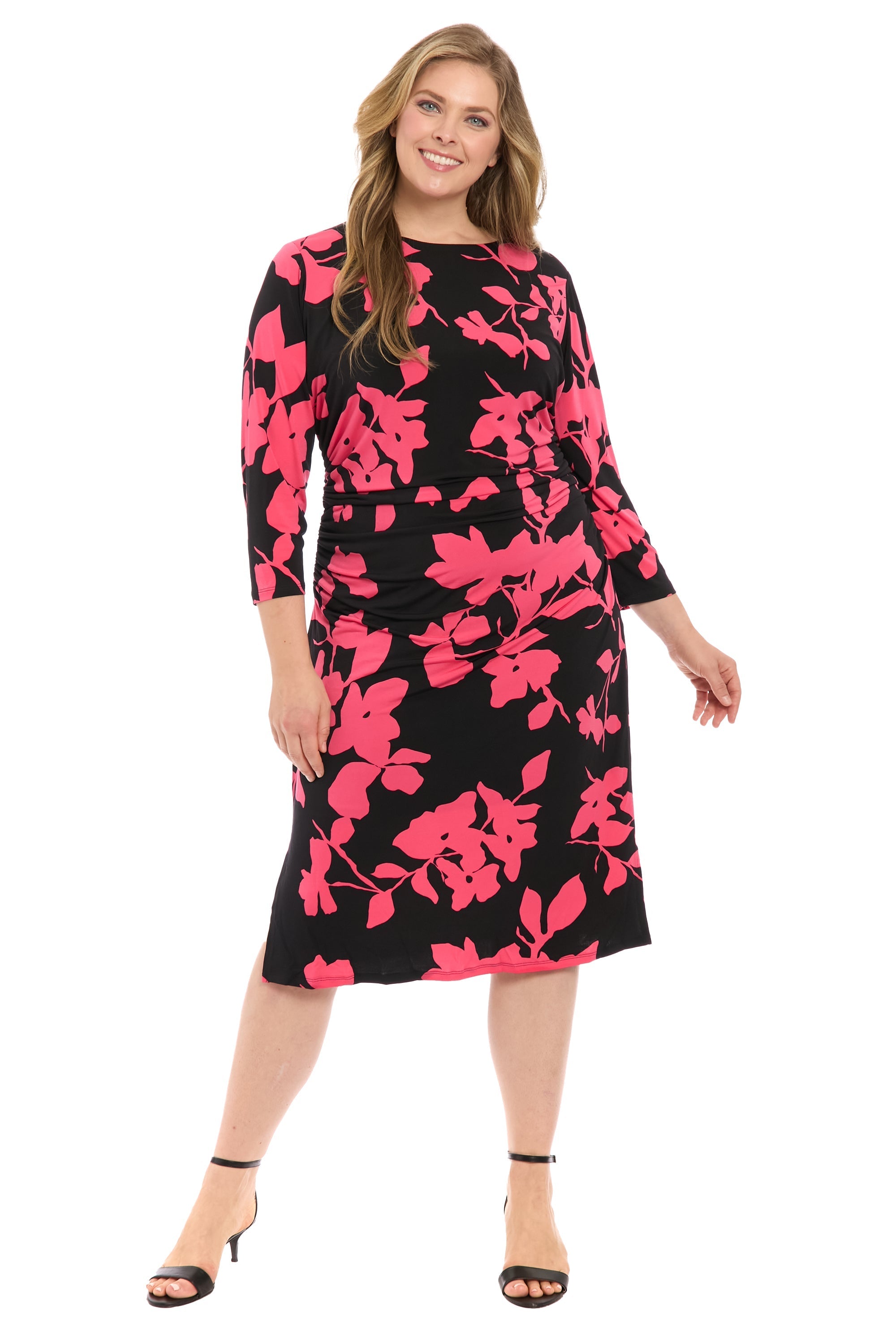 Brielle – Abito midi arricciato elegante