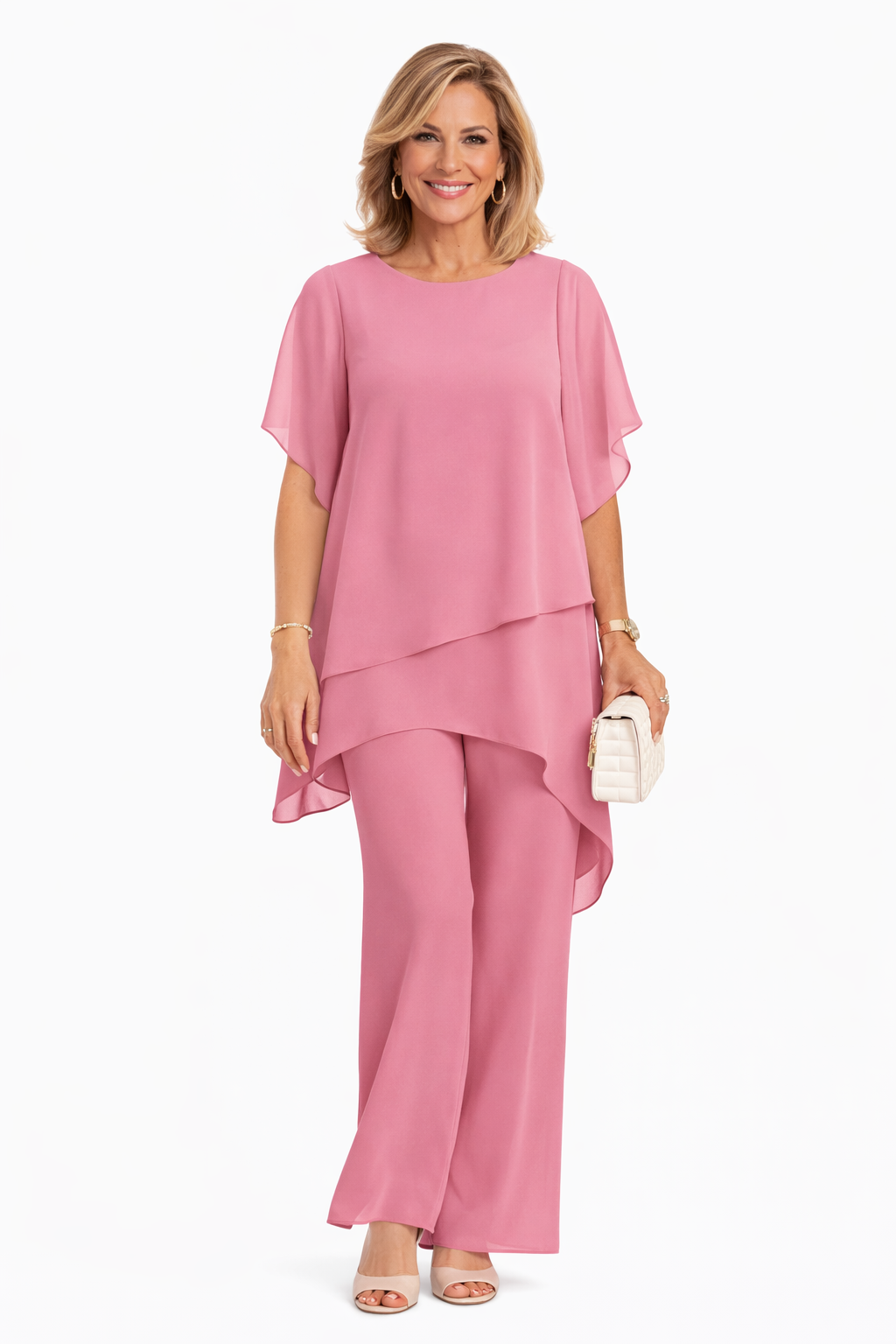 VITTORIA COMO | ELEGANTE COMPLETO FLUIDO DUE PEZZI DA DONNA