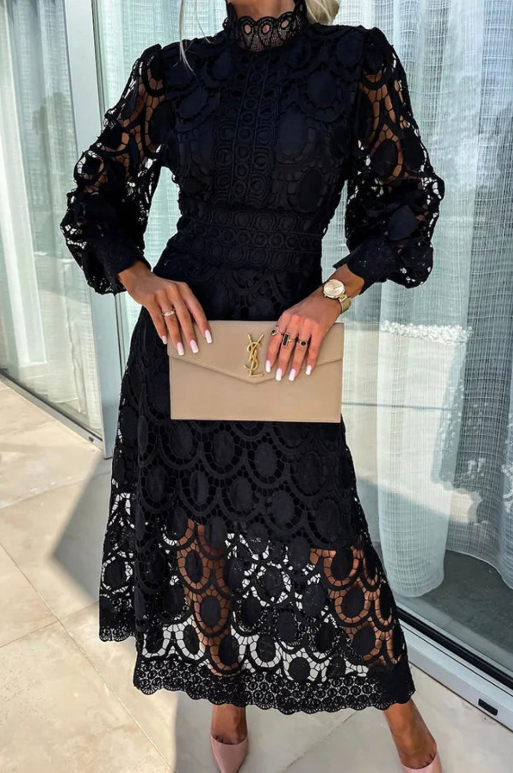 ISABELLA – Elegant Flowing Midi Dress for Women