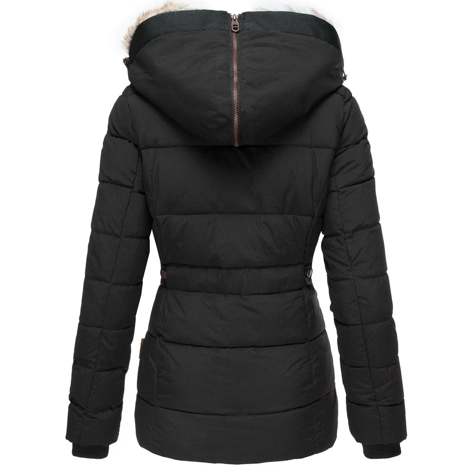 Winter coat with faux fur lining