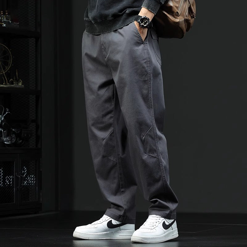 Brennan – Pantaloni in cotone a vestibilità comoda moderna