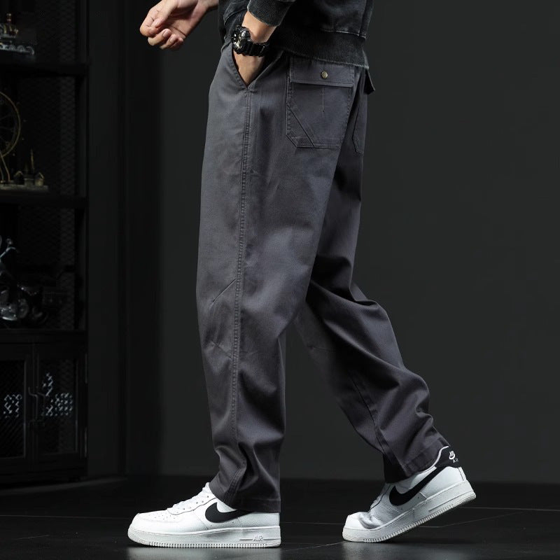 Brennan – Pantaloni in cotone a vestibilità comoda moderna
