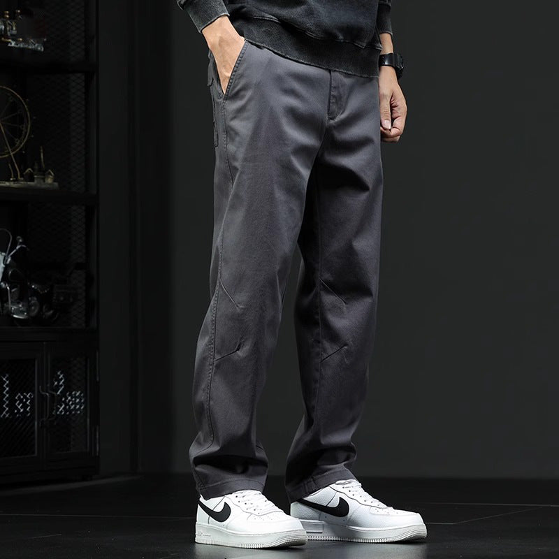 Brennan – Pantaloni in cotone a vestibilità comoda moderna