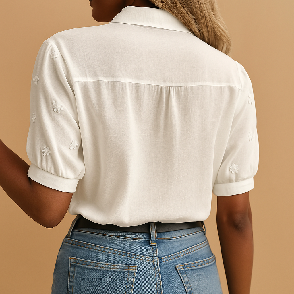 VITTORIA COMO | BLUSA CHIC RICAMATA DA DONNA