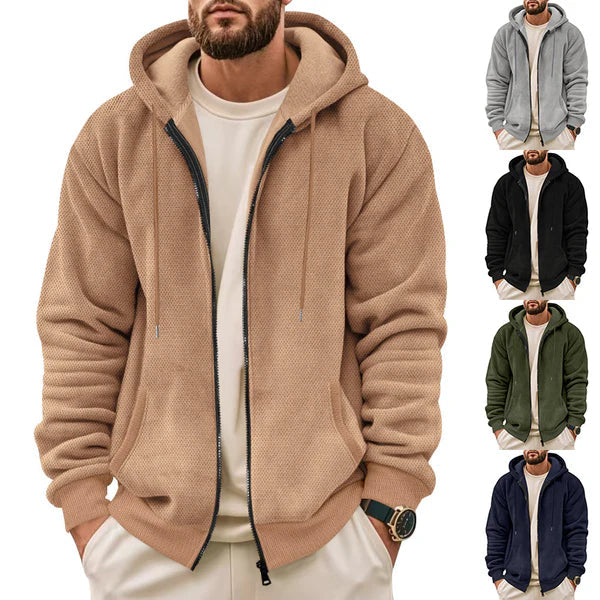 Brooklyn - Felpa con cappuccio in maglia a nido d'ape