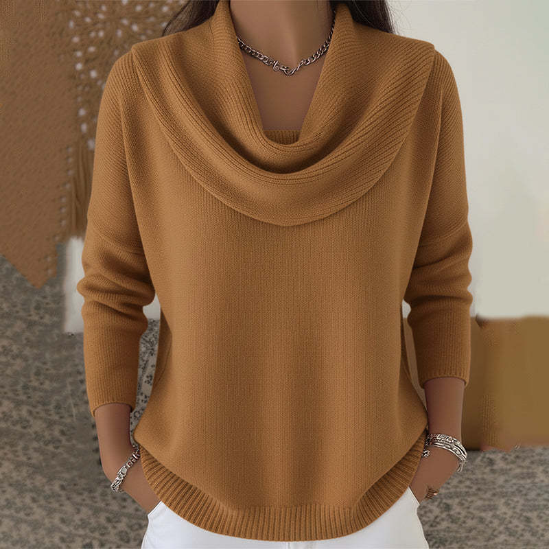 VITTORIA COMO | MAGLIONE CON COLLO ELEGANTE DA DONNA