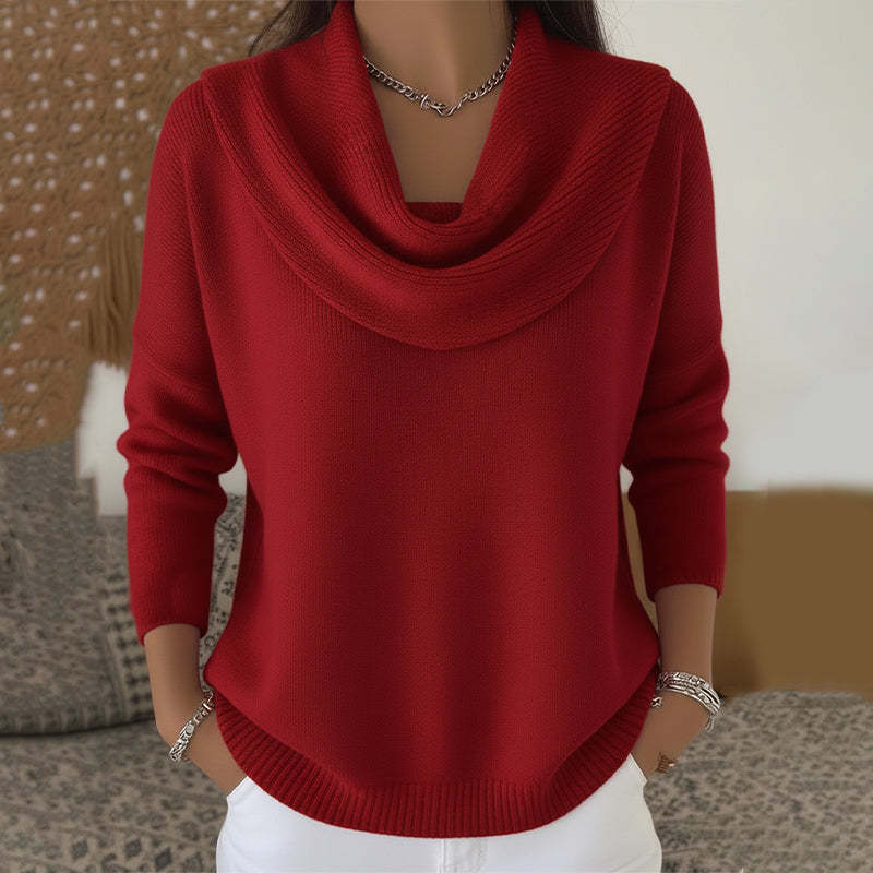 VITTORIA COMO | MAGLIONE CON COLLO ELEGANTE DA DONNA