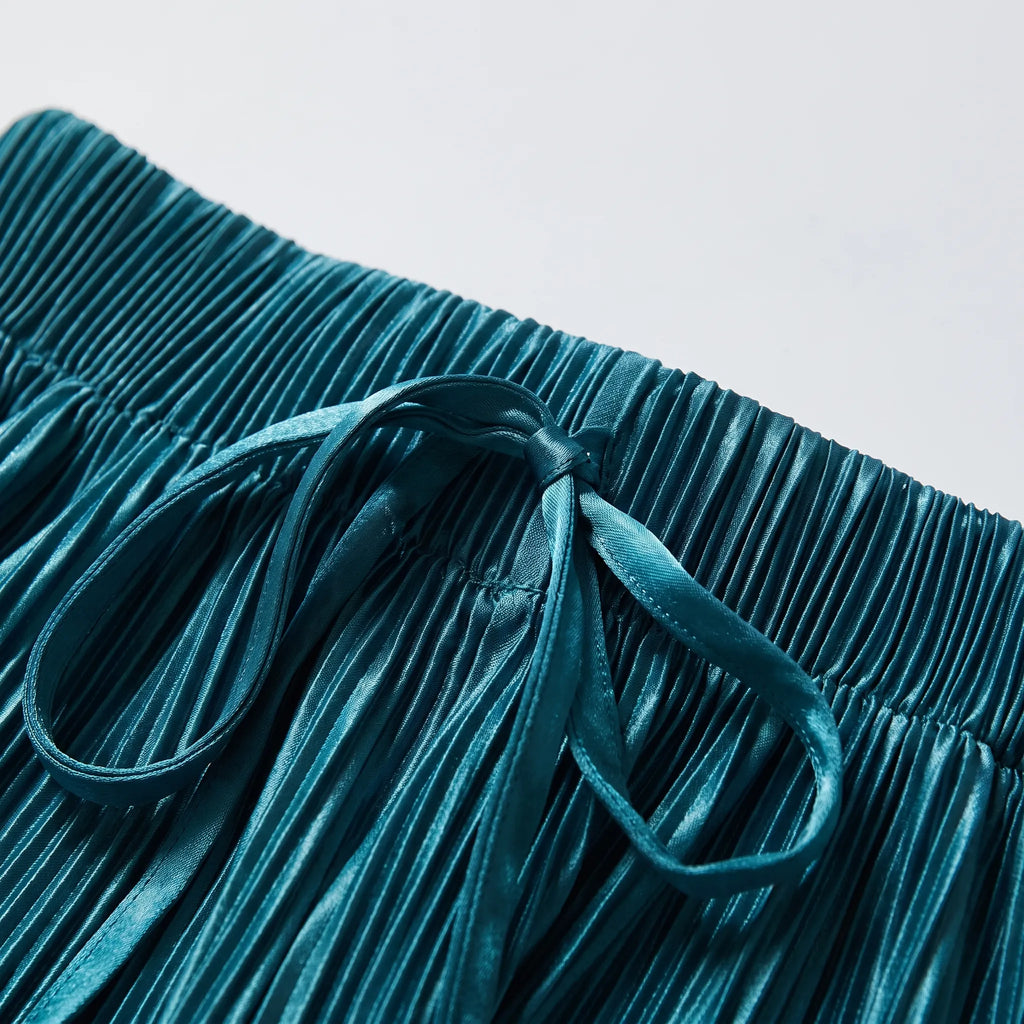 Pleatura - Pantaloni Palazzo Donna Eleganti Passeggiate In Città