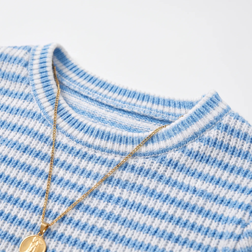RibbedGlow - Maglia A Coste Donna Uso Quotidiano