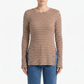 RibbedGlow - Maglia A Coste Donna Uso Quotidiano