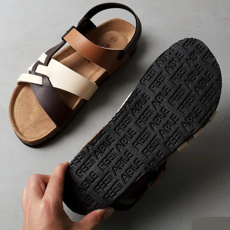 Elara | Sandali ortopedici in pelle premium