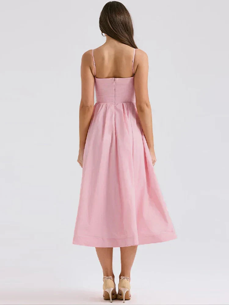 Sophie – Abito Elegante con Scollo Tondo e Spalline