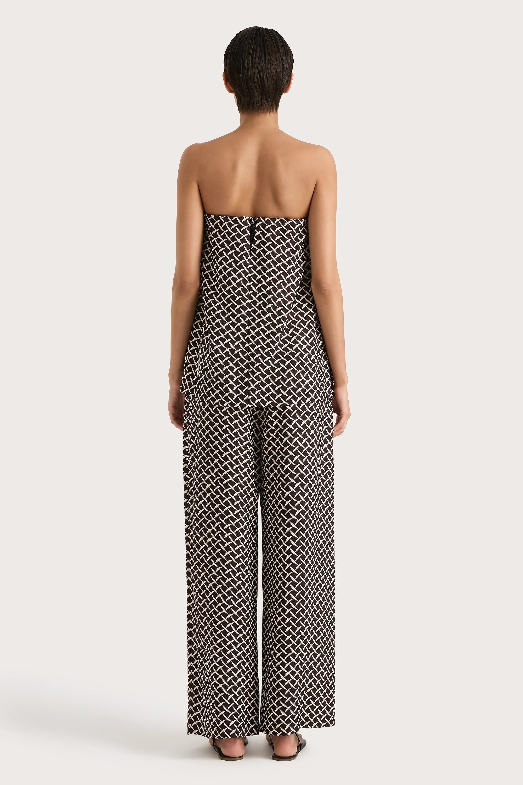 Harriet – Wide Leg Geo Print Trousers